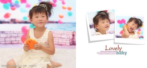 兒童攝影寫真模板圖片