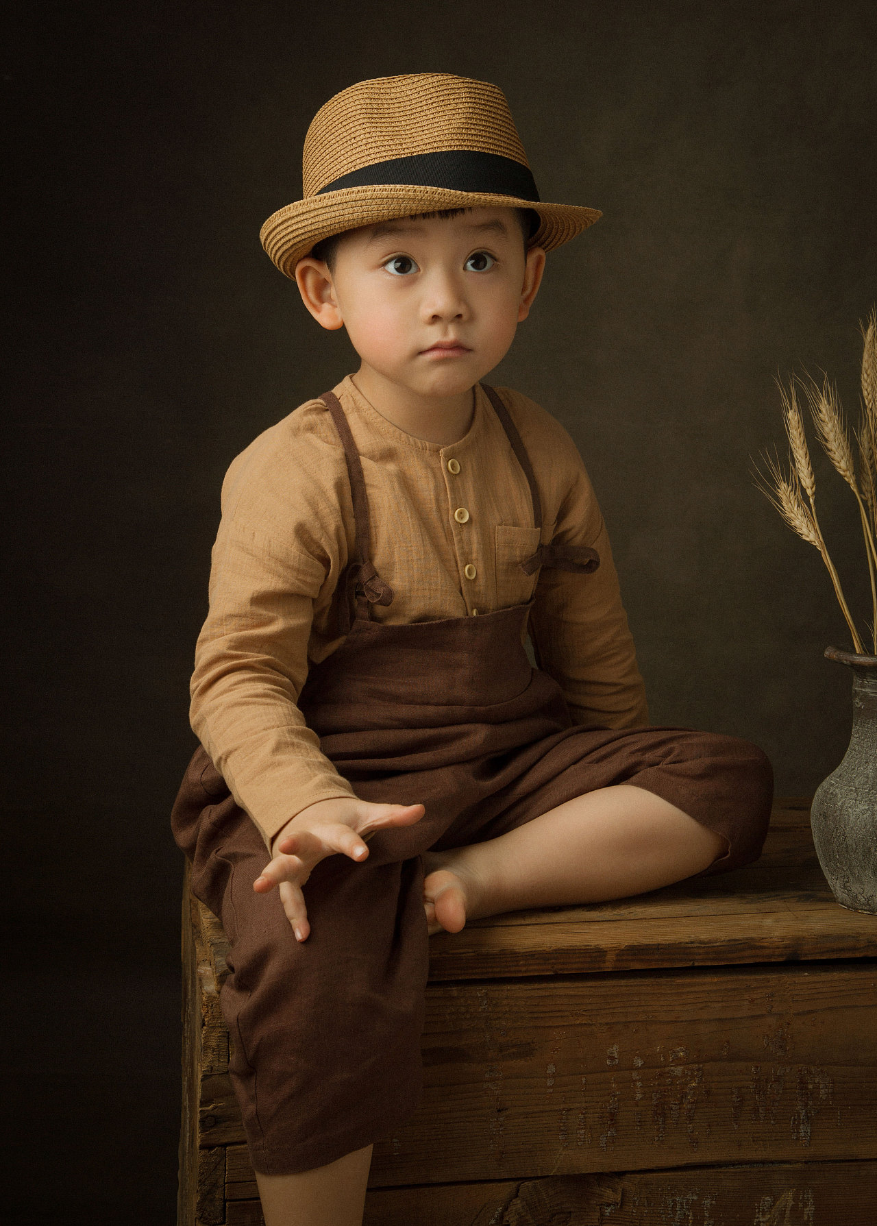 油畫兒童攝影作品