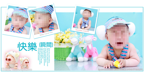 兒童背景設計圖__兒童攝影模板_攝影模板_設計圖庫