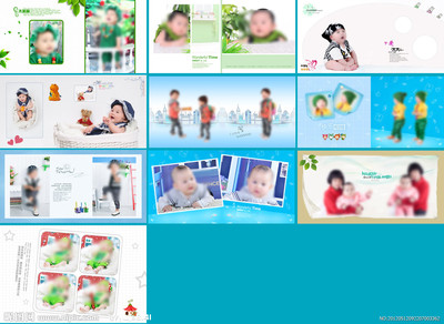 兒童攝影模版圖片