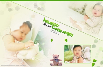 兒童攝影模板圖片