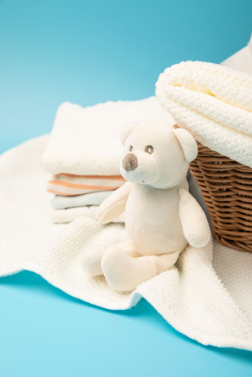 藍色兒童玩偶玩具母嬰用品攝影圖 st攝影